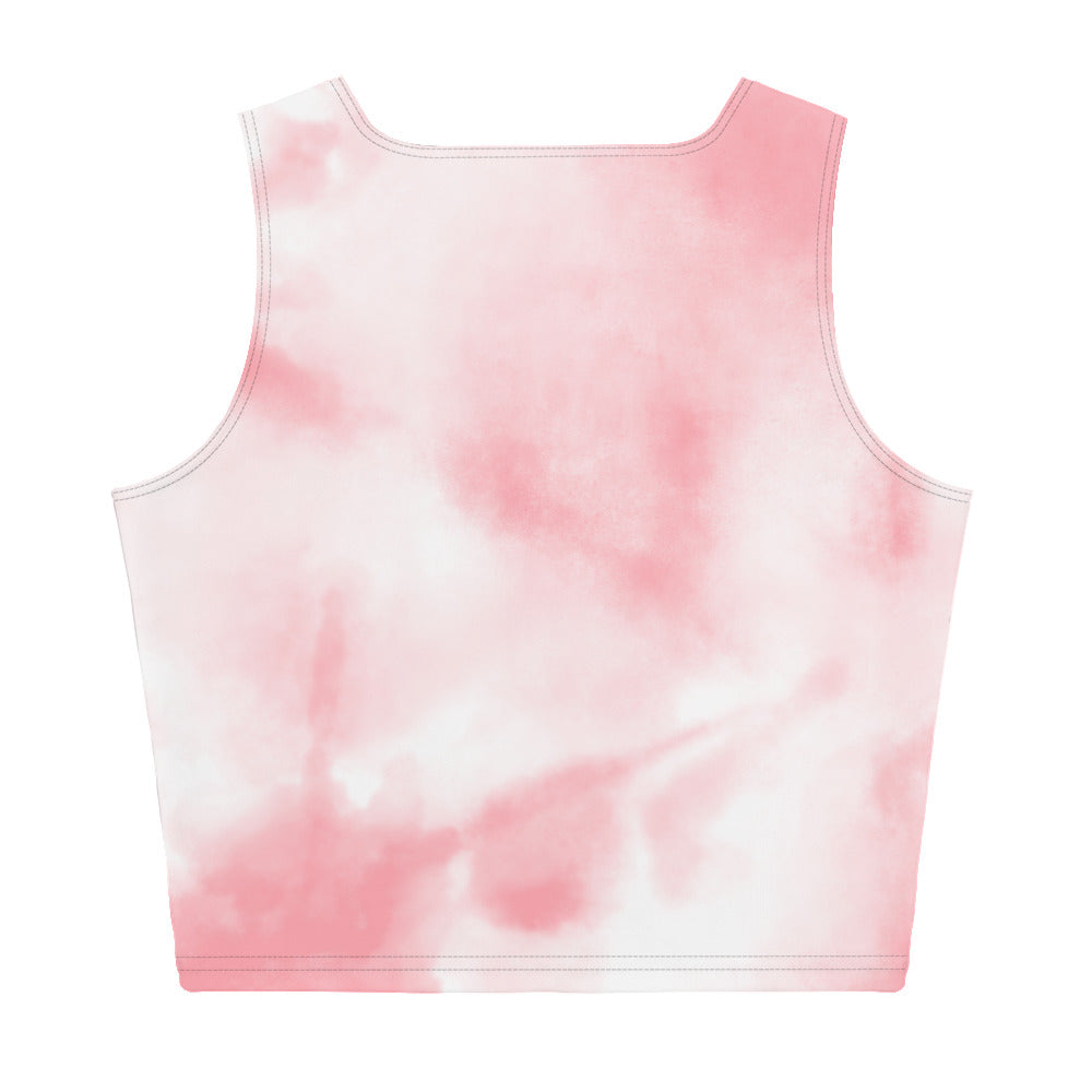 Pink Tie-dye  Crop Top