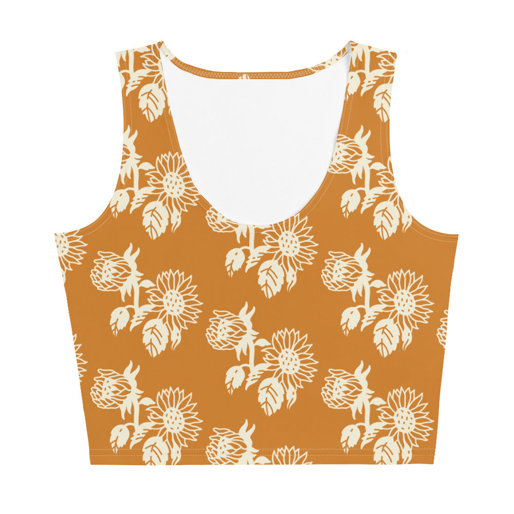 Sunflowers Crop Top