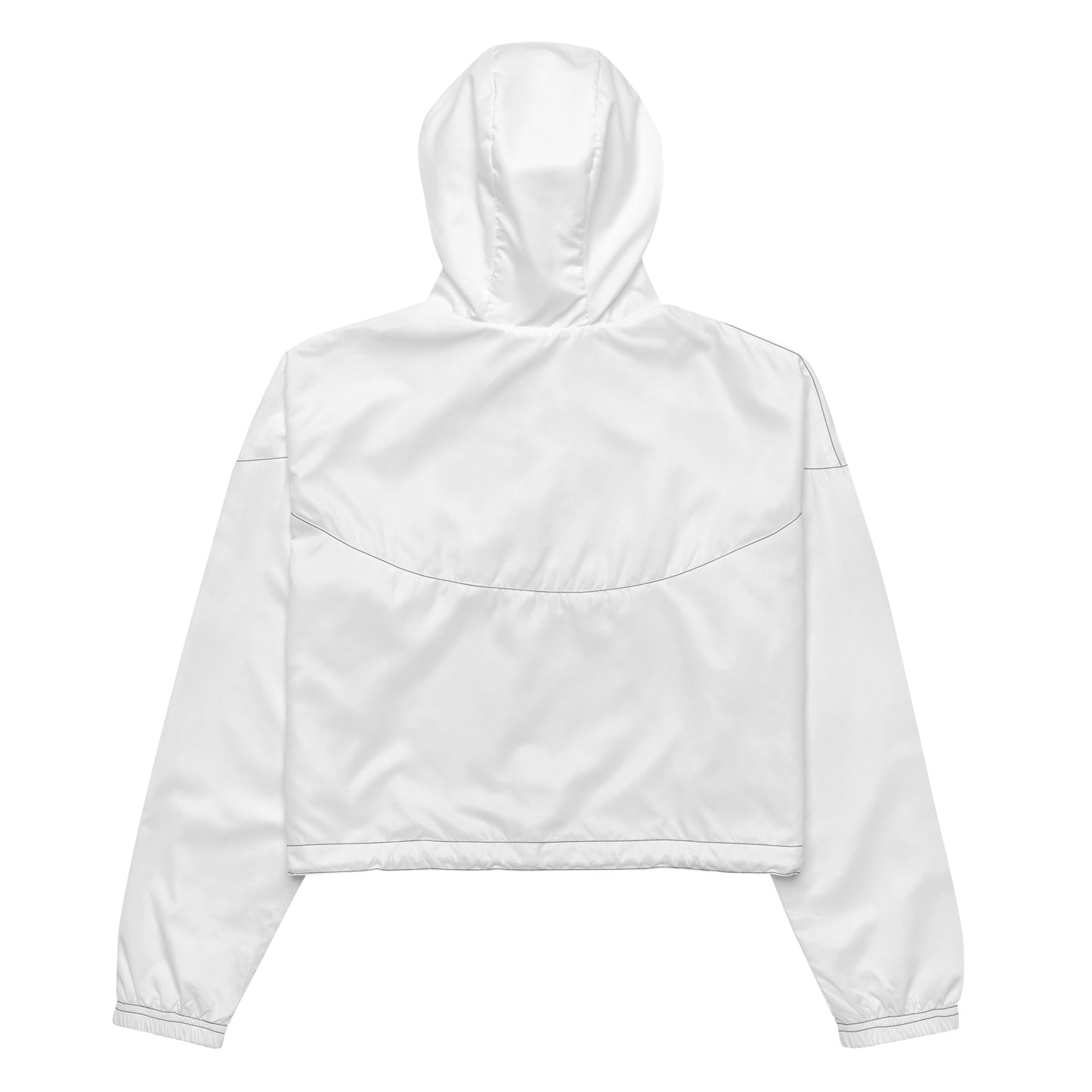 White Cropped Windbreaker