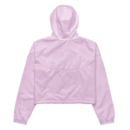 Pink Cropped Windbreaker