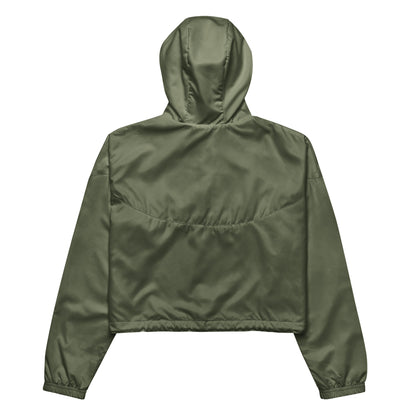 Green Cropped Windbreaker