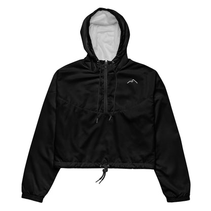 Black Cropped Windbreaker