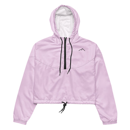 Pink Cropped Windbreaker