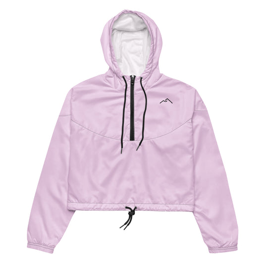 Pink Cropped Windbreaker