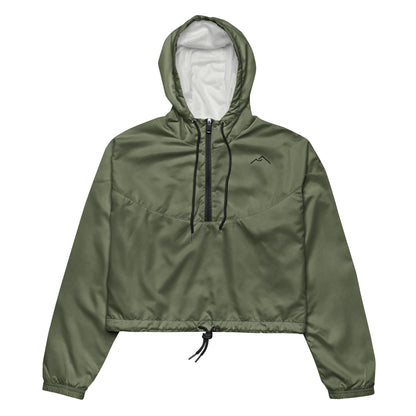 Green Cropped Windbreaker