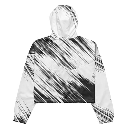 Abstract Cropped Windbreaker