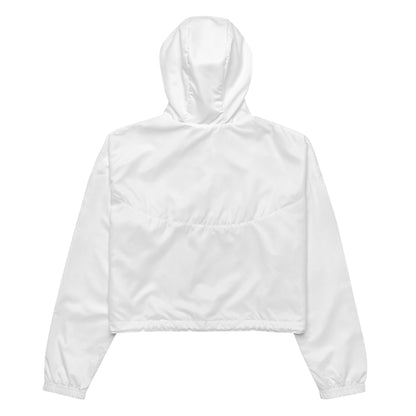 White Cropped Windbreaker