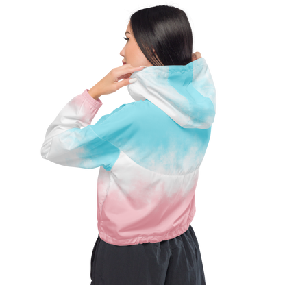 Bubble Gum Cropped Windbreaker