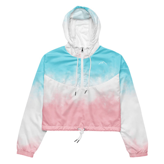 Bubble Gum Cropped Windbreaker