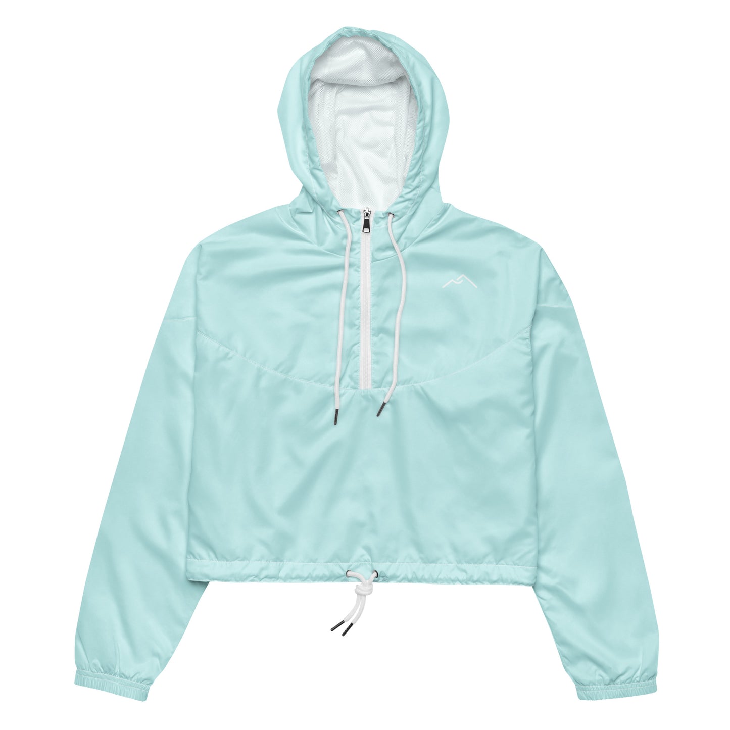 Light Cyan Cropped Windbreaker