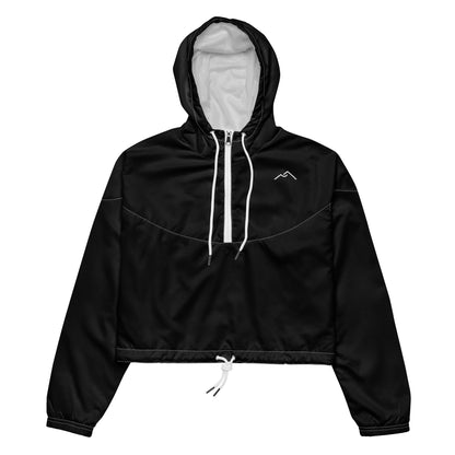 Black Cropped Windbreaker