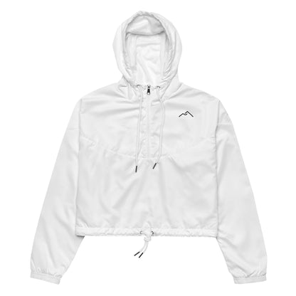 White Cropped Windbreaker