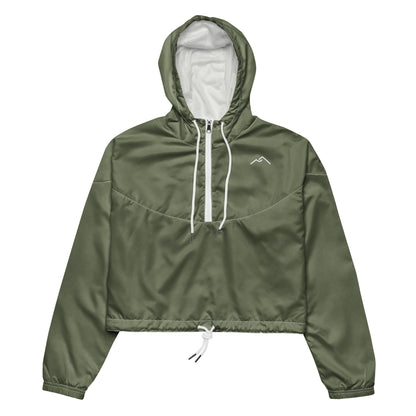 Green Cropped Windbreaker